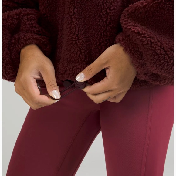 Lululemon Black Cinchable Fleece Zip-Up - Picture 4 of 4